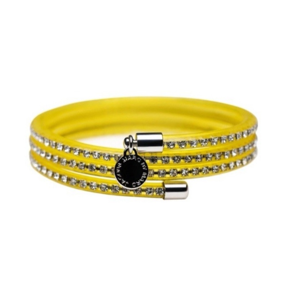 Marc By Marc Jacobs Yellow Crystal Wrap Bracelet
